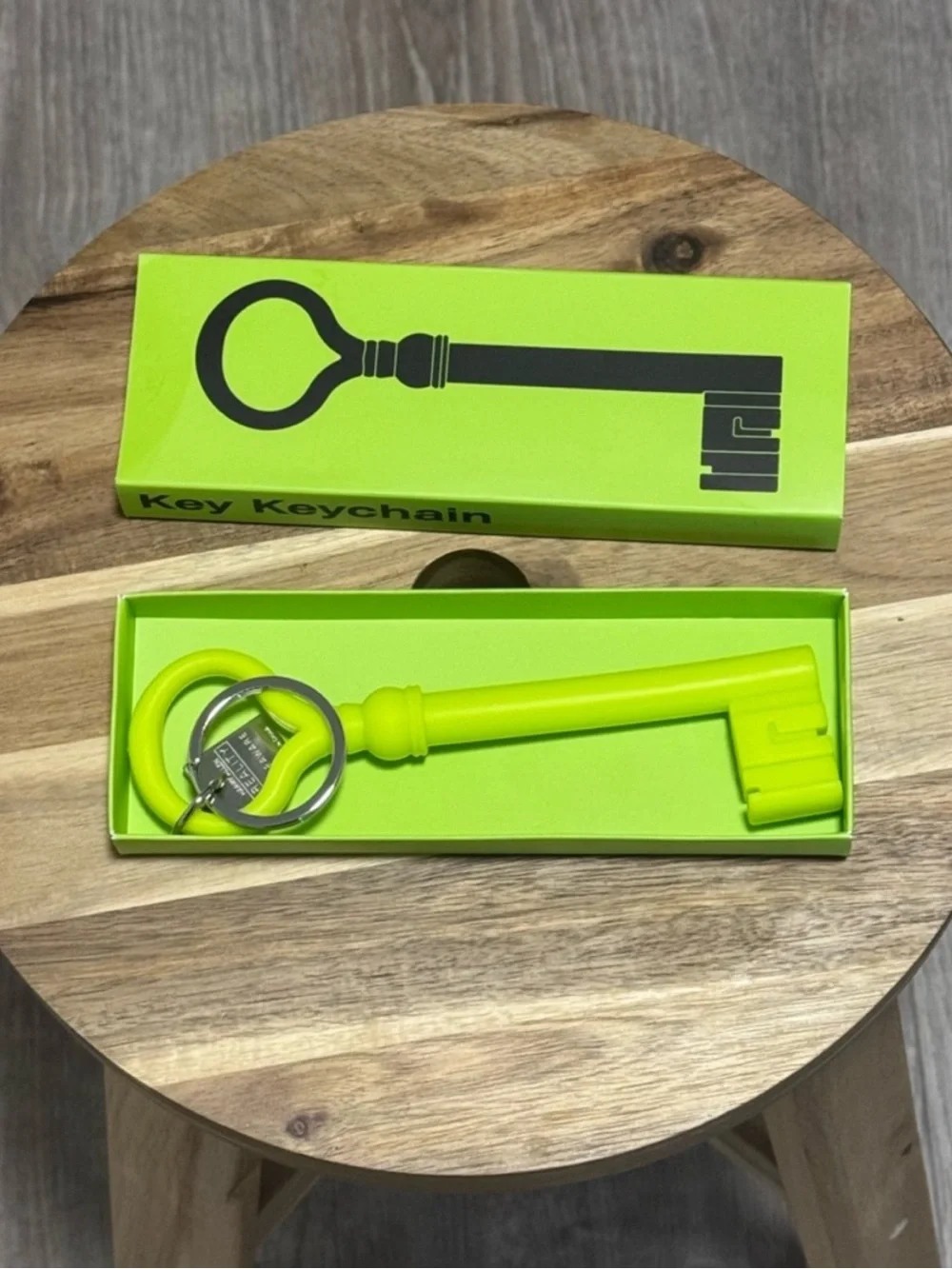 NWT Areaware x Harry Allen Reality Series Italian Church Key Keychain Chartreuse